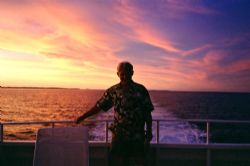 After a long days diving, enjoying a sunset treat aboard ... by Marylin Batt 